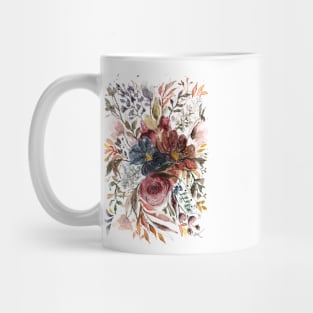 Loose watercolor florals Mug